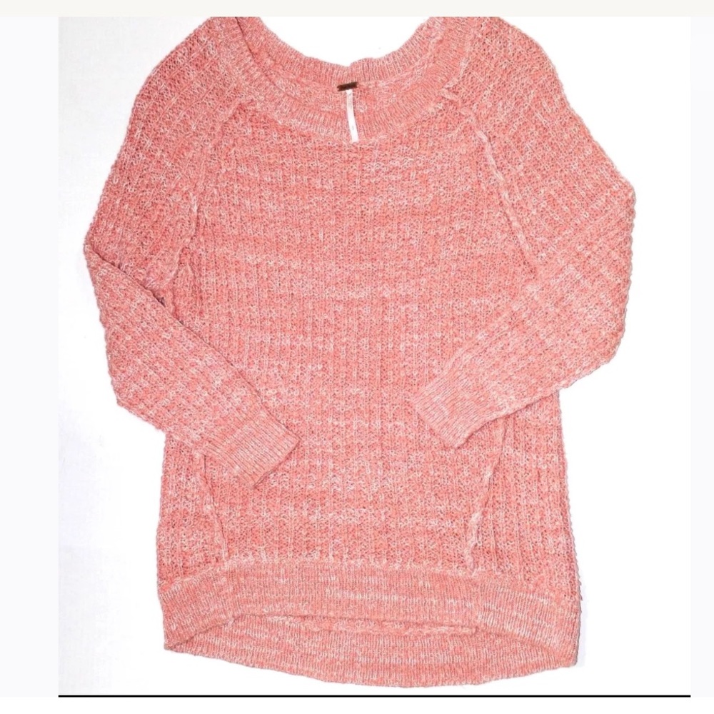 Free People Pink Crew Neck Sweater